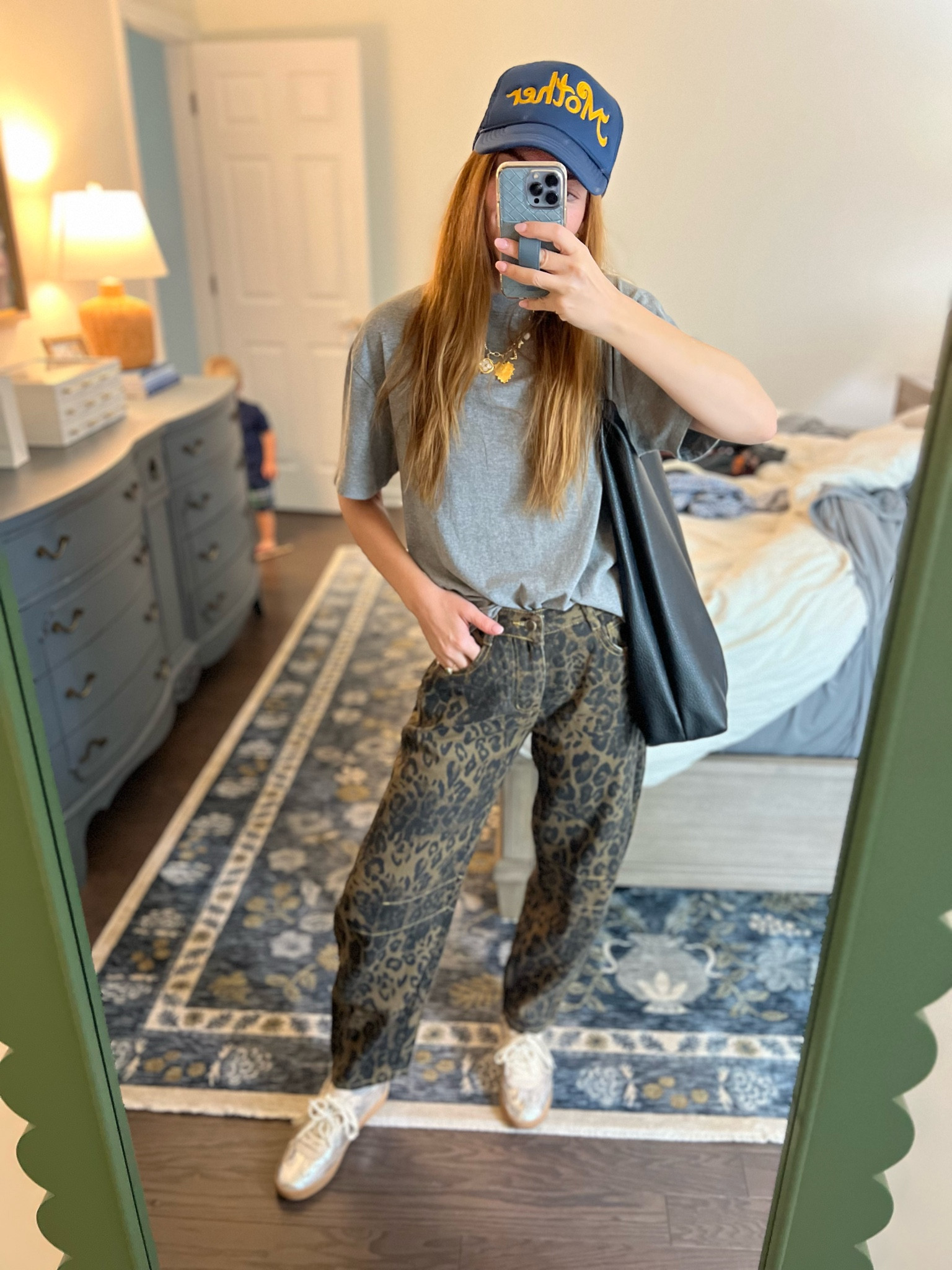 Outfits I can’t wait to wear again postpartum. Leopard jeans will be a staple for me for life. So fun to style. A basic tee, fun sneakers, and a hat and you’re good to go.

I’m typically a small in the jeans, medium in top for a looser fit. Shoes run 1/2 size small. 



#LTKStyleTip #LTKFindsUnder50