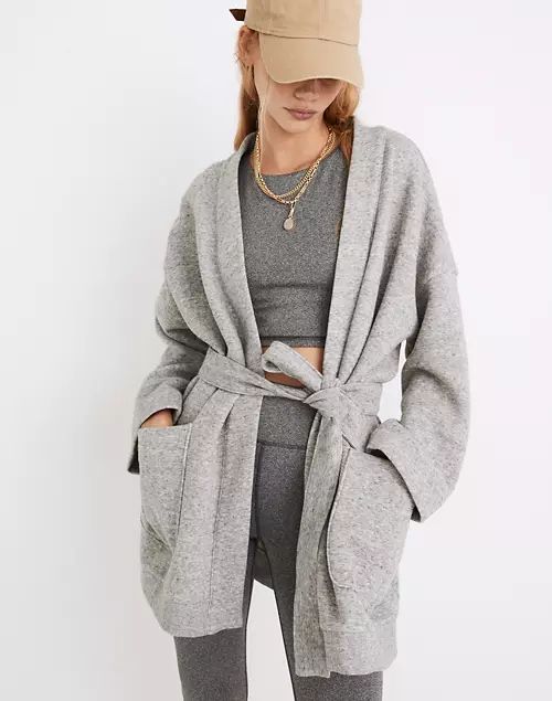 MWL Betterterry Wrap Sweatshirt Jacket | Madewell