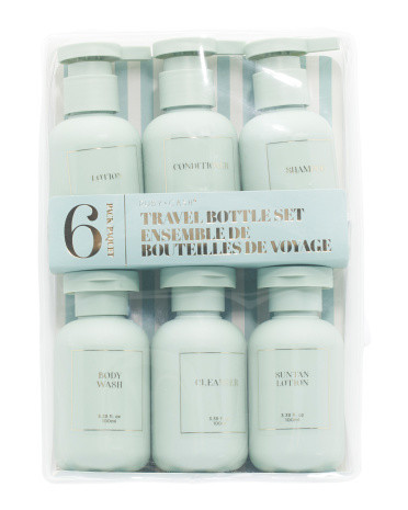 6pc Hotel Travel Bottles Set | Travel Accessories | Marshalls | Marshalls