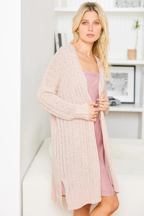 Layer it On Cream Long Cardigan Sweater | Lulus (US)