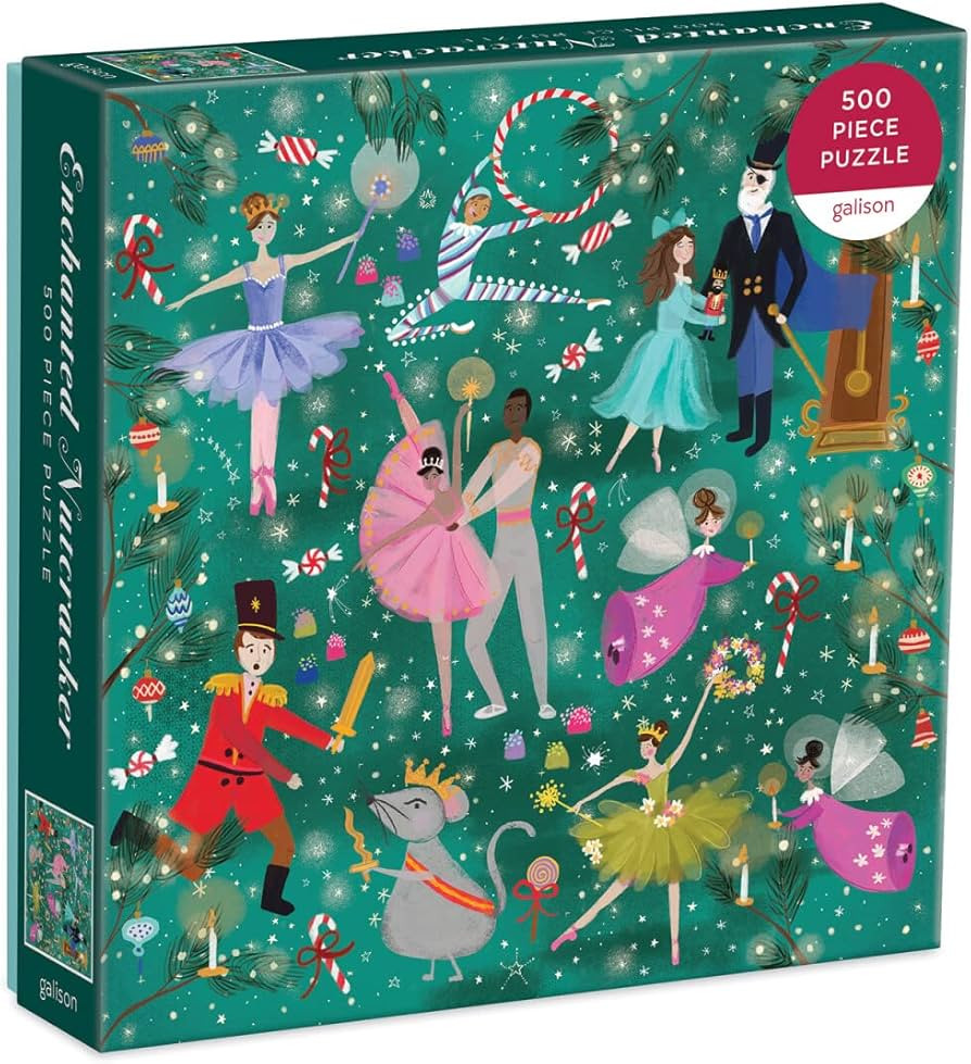 Galison Enchanted Nutcracker 500 Piece Puzzle from Galison - Colorful and Whimsical Illustrated J... | Amazon (US)