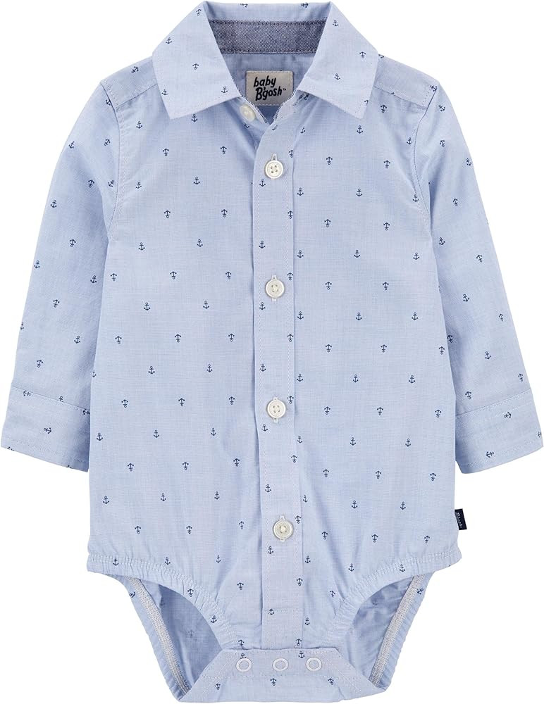 OshKosh B'Gosh baby-boys Buttonfront Bodysuit | Amazon (US)