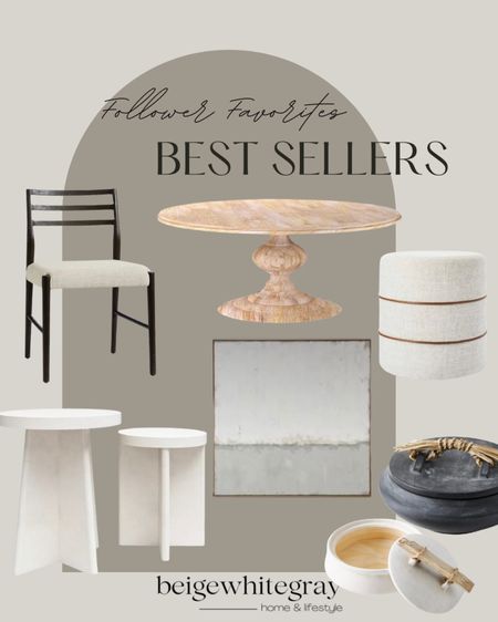 This weeks best sellers!! My dining room furniture was a bit this week! Starting from my dining room chairs from pottery barn. My round dining room table, and abstract art. My set of 2 accent tables from Walmart are even more on sale! And my trinket dishes have been a hit this week. 

#LTKstyletip #LTKFind #LTKhome
