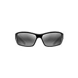 Maui Jim Barrier Reef 792-14C | Polarized Black with Silver and Grey Wrap Frame Sunglasses, Neutral  | Amazon (US)