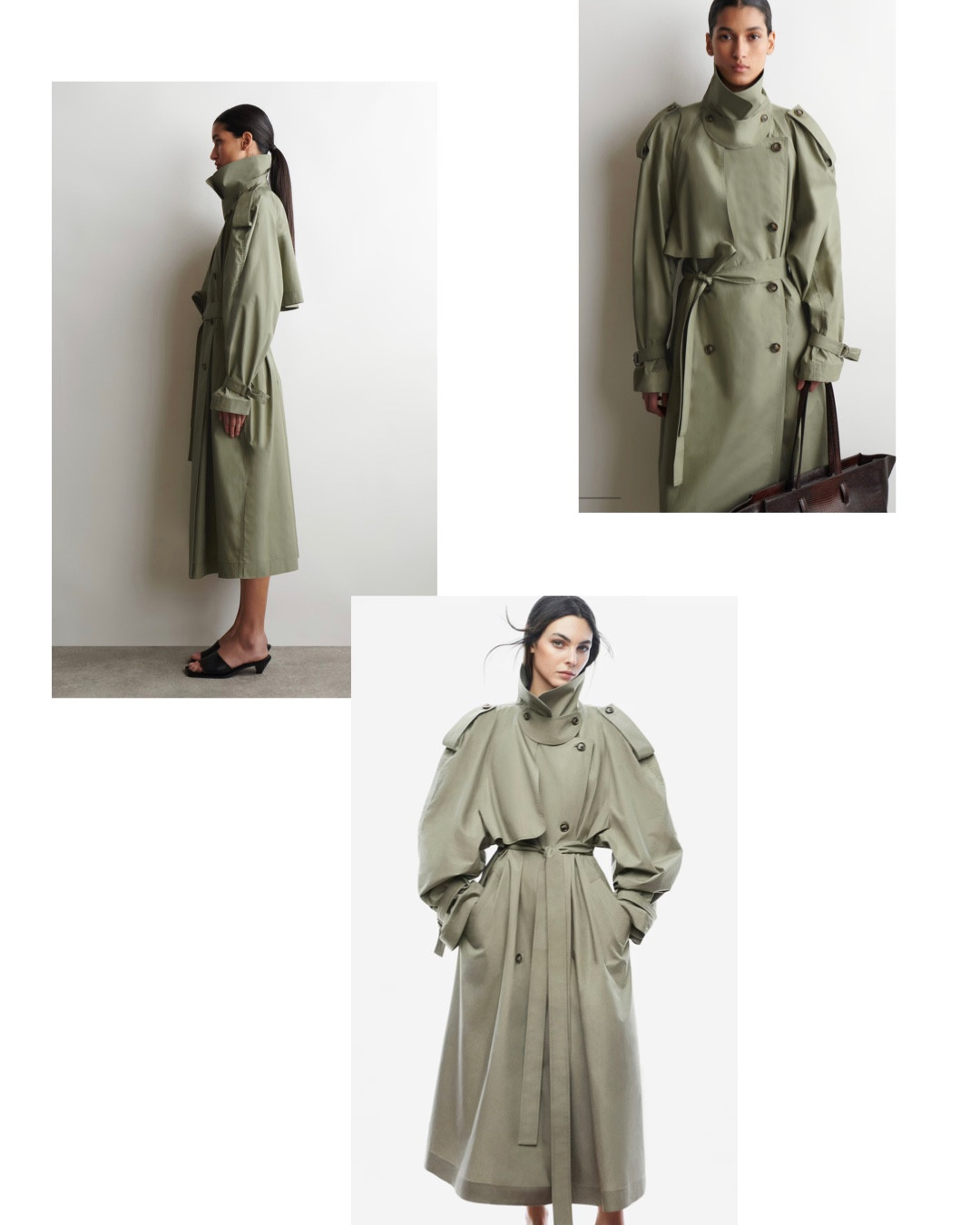 Cos picks ✨
The perfect funnel neck trench, work bag and wind breaker 💫