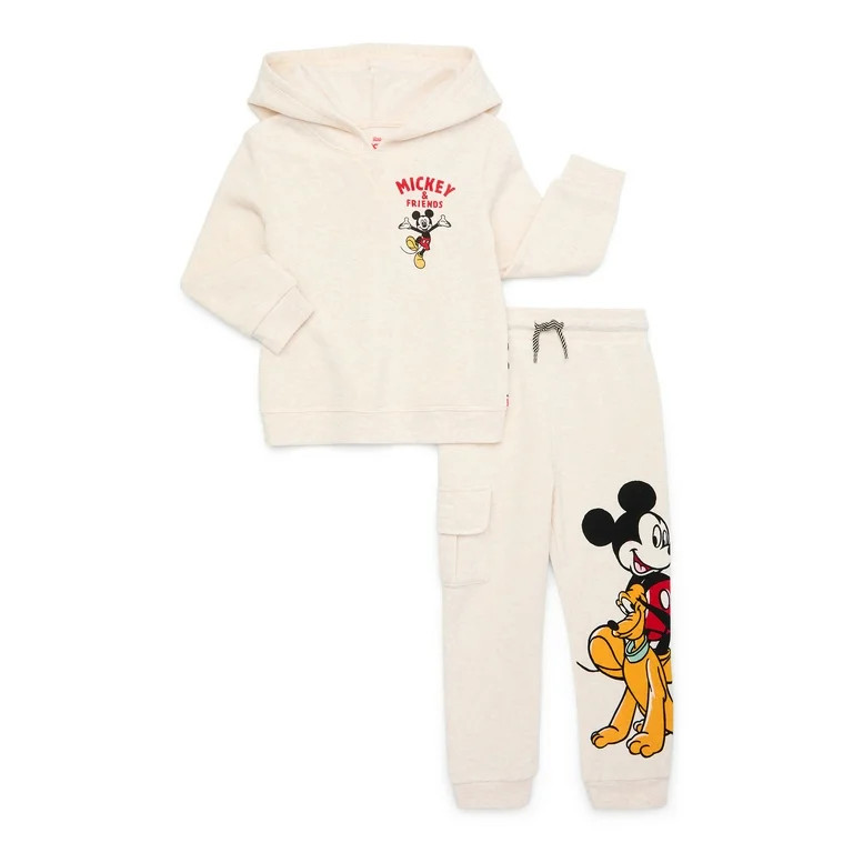 Mickey Mouse Toddler Boy Hoodie and Joggers Set, Sizes 12M-5T | Walmart (US)
