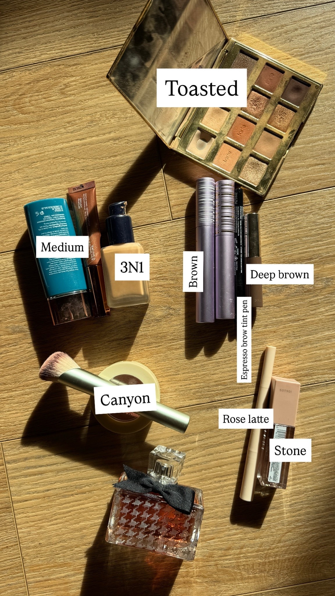 KATIE’S MAKEUP:
Skin science: medium 
Contour: physicians formula 
Double wear: ivory beige 
Tarte tubing mascara and primer 
Versed blush: canyon + the absolute best brush 
Lip liner: rose latte by canyon 
Lifter gloss: stone 
Eye palette: toasted 
New to me perfume I am absolutely loving: Dior essence