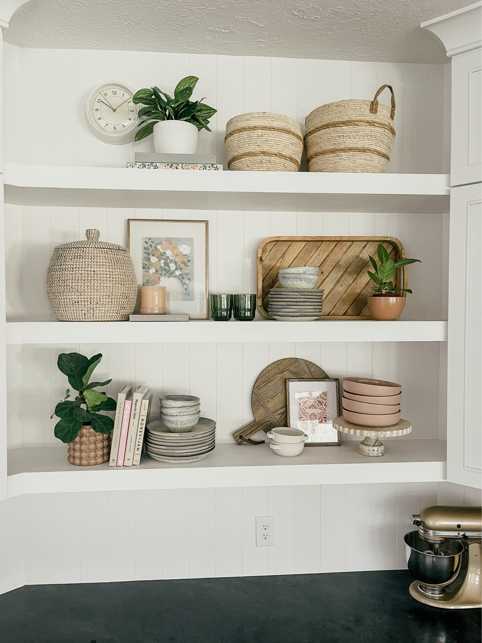 Kitchen shelf decor #thebloomingnest 

#LTKFind #LTKhome #LTKSeasonal