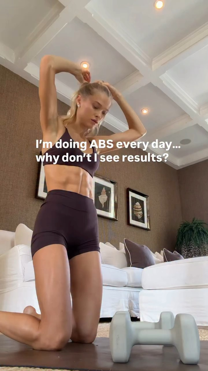 • You don’t have to train abs every day. Focus on 2 quality ab sessions and incorporate core engagement into your other workouts.

• Rest days are important for muscle recovery and building.

• Eat enough protein and don’t be afraid of good carbs - carbs are just as important for muscle building as protein. They also give you energy to perform better in your workouts.

• Try to keep your cortisol levels balanced….extreme dieting, too much cardio, and lack of sleep can work against you and contribute to that “soft” look around the midsection.

• Make sure you’re eating foods that support your gut and keep you regular , irregular digestion can lead to bloating and make your abs less visible.

• Eat consistently , skipping meals regularly can lead to overeating later and make it harder to stay balanced.

• Stop focusing only on abs. Training your entire body helps build muscle mass, which supports your metabolism and helps reduce overall body fat over time.



#wellness #absexercises #workout #abs #fitmom

#LTKfitnessgoals #LTKselfcare #LTKdayinmylife