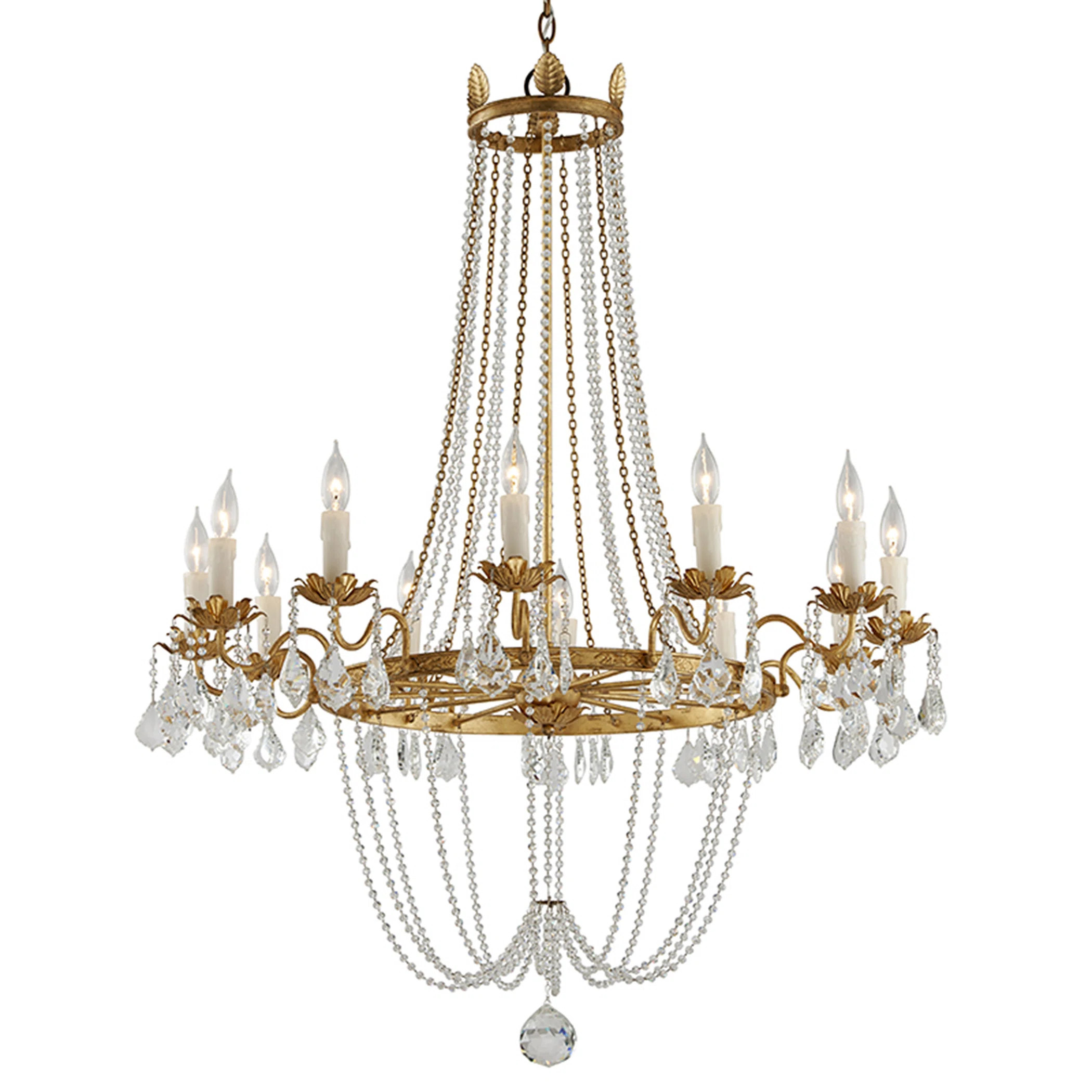 Troy Lighting Viola 12 Light Chandelier & Reviews | Wayfair | Wayfair North America