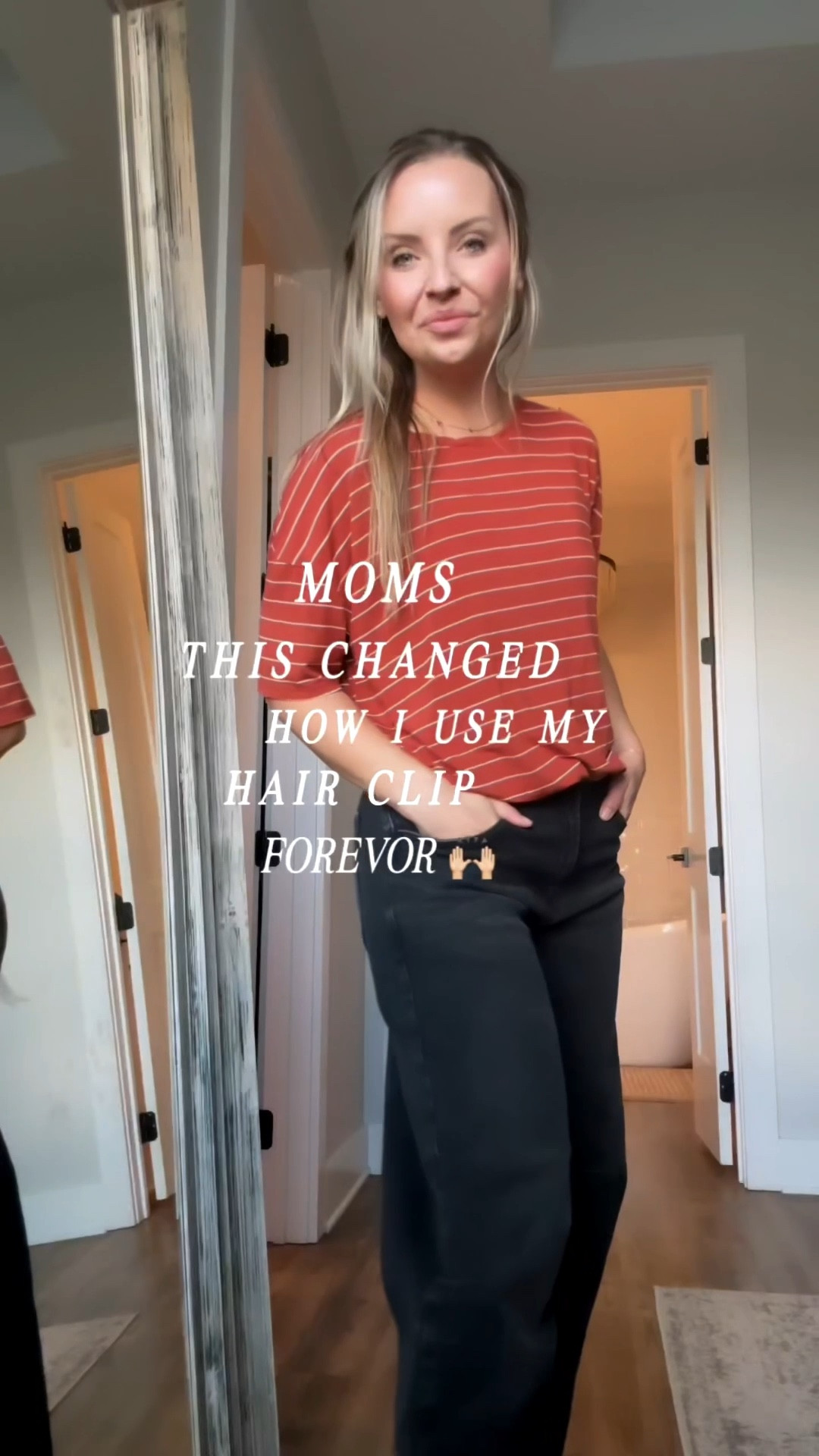 If you like to wear hair clips... you have to try this!

1. Separate your hair — take the top half and pull it into a simple pull-through bun.
2. Loosen it up — give the bun a little shake for that soft, messy, full look 😉 
3. Here's the hack 👉🏻 gently pull the bun apart, twist it vertically, and clip right in the center. This creates fullness on both the top and bottom, giving that effortless, messy-but-pretty hair clip look.
4.Finish strong: Add your favorite heat protectant or styling gloss. I've been obsessed with @seintofficial Heavenly Hair Gloss - it repairs, adds shine, and smells heavenly….Then crimp, curl, or style as you like! (Link in IG bio - under "My Favorite Makeup")

Super easy, minimal effort, and officially my go-to hair clip style.

Save this for later + Follow@this.texas.family.farmhouse on IG for more easy mom hacks!

#HairHack #ClawClipHack #QuickHairHack #EasyHairstyle #MomStyle #BusyMomBeauty #MomLifeHacks #BeautyMadeEasy #SeintBeauty #HeavenlyHairGloss #EverydayHair #MomInspo #ThisTexasFamilyFarmhouse #HomeAndBeautyFinds #CozyMomStyle


#LTKShoeCrush #LTKFindsUnder50 #LTKStyleTip