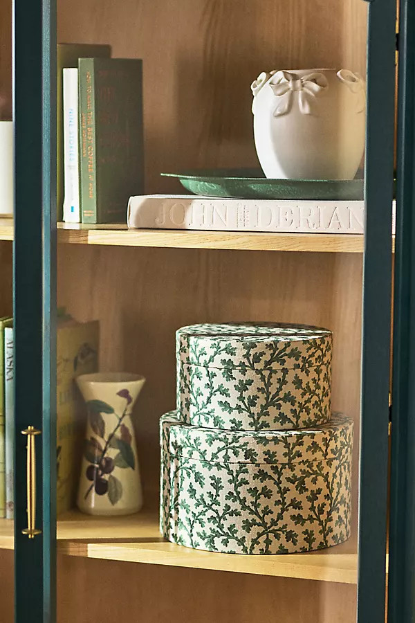Round Fabric Storage Box, Set of 2 | Anthropologie (UK)