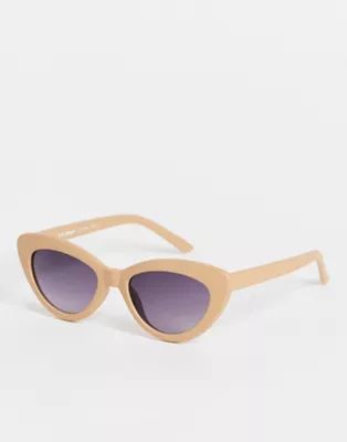 AJ Morgan womens cat eye sunglasses in beige | ASOS (Global)