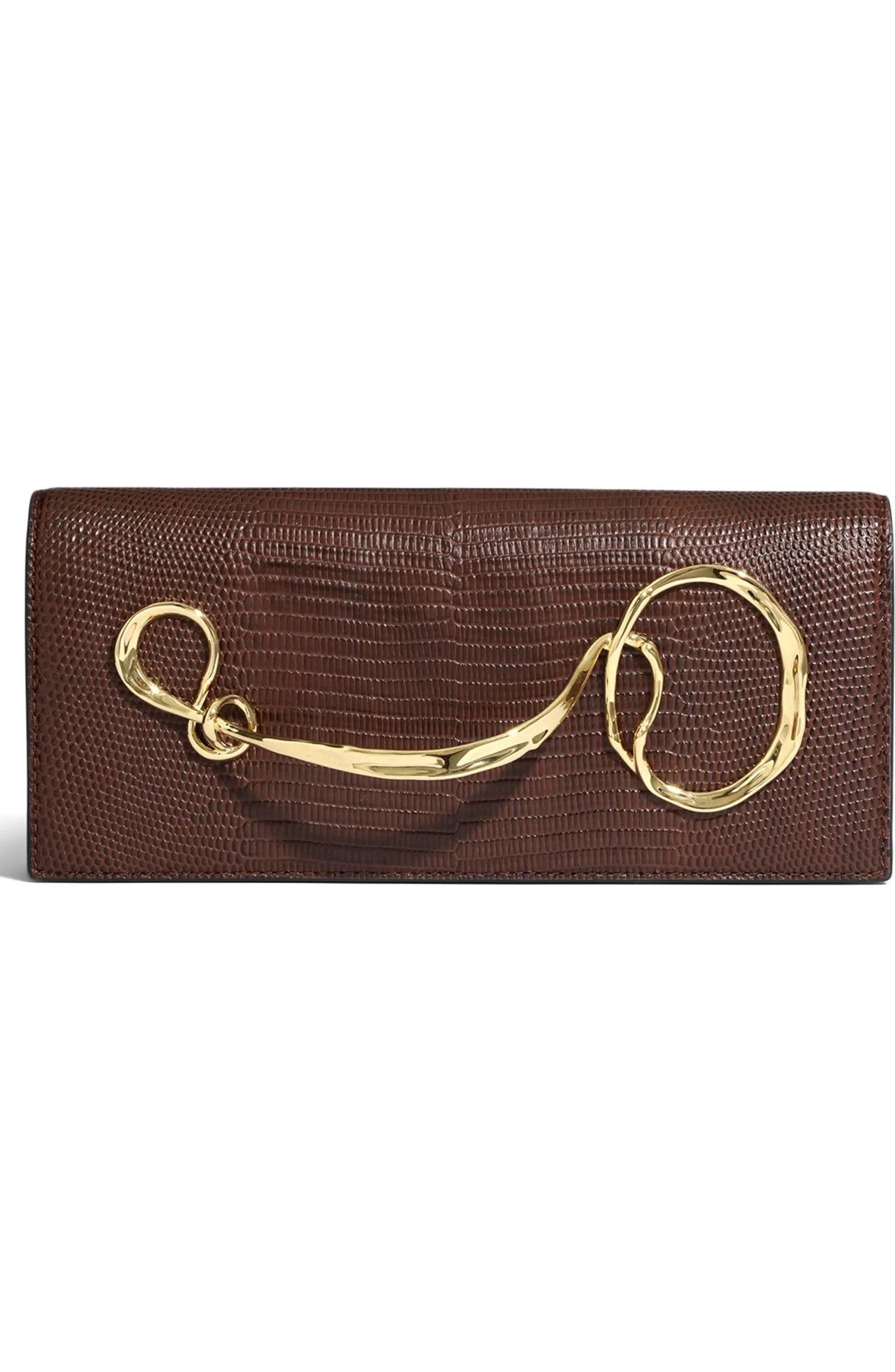 Alexis Bittar Twisted Side Handle Leather Clutch | Nordstrom | Nordstrom