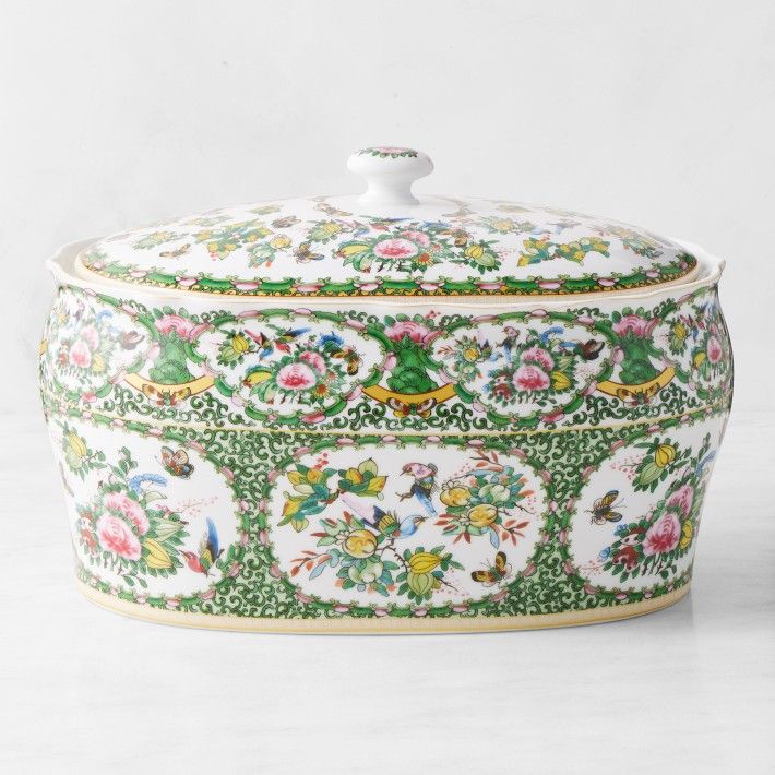 Famille Rose Ceramic Breadbox | Williams-Sonoma