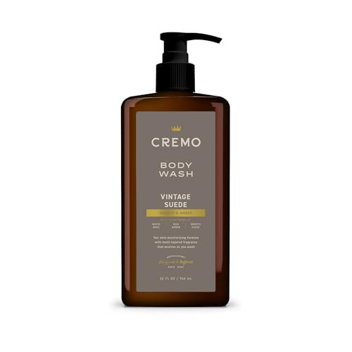 Cremo Rich-Lathering Vintage Suede Body Wash for Men, A Vintage Suede with Notes of White Moss and Rich Amber, 32 Fl Oz | Amazon (US)