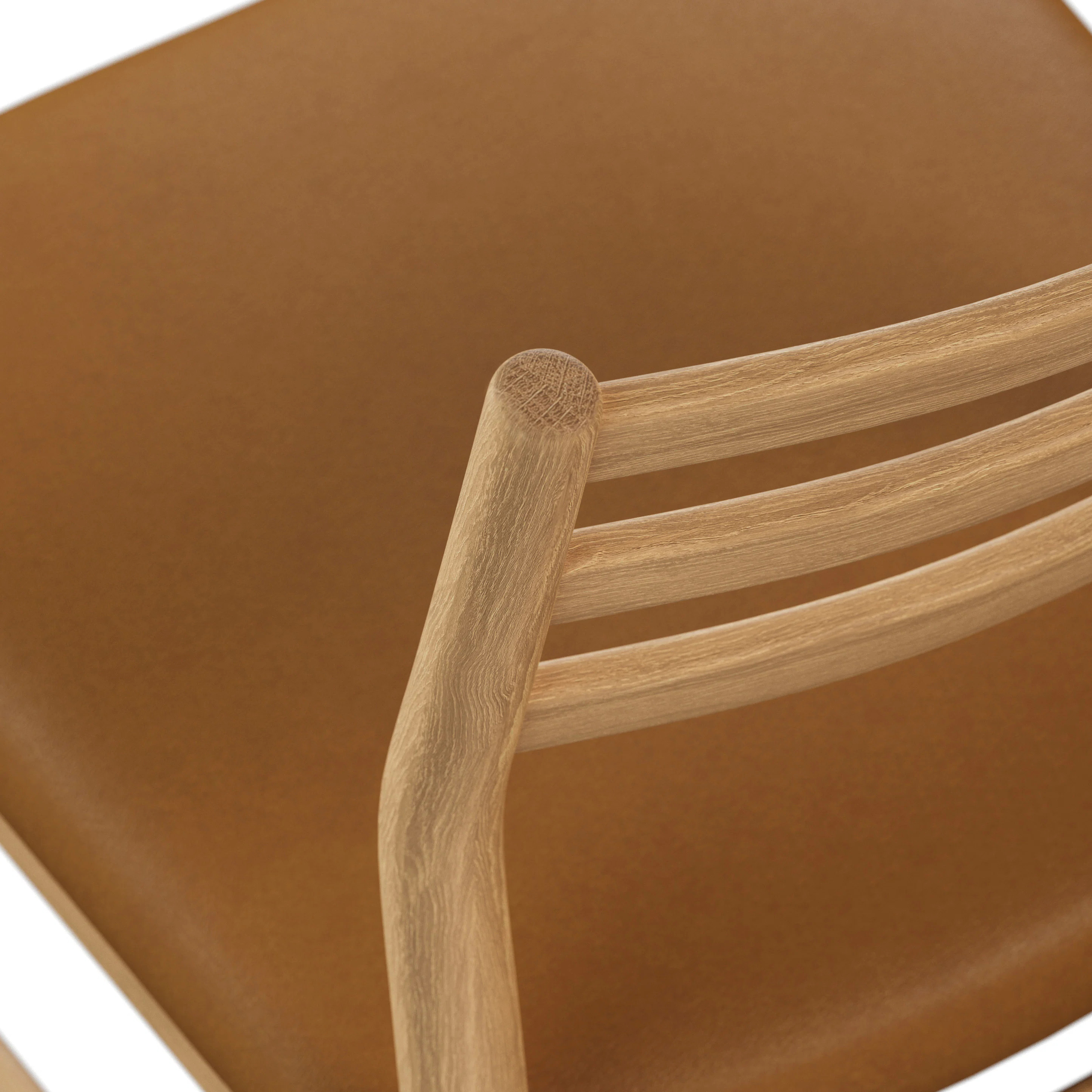 Wosla Leather Dining Chair - Oak and Taos Tan | Article