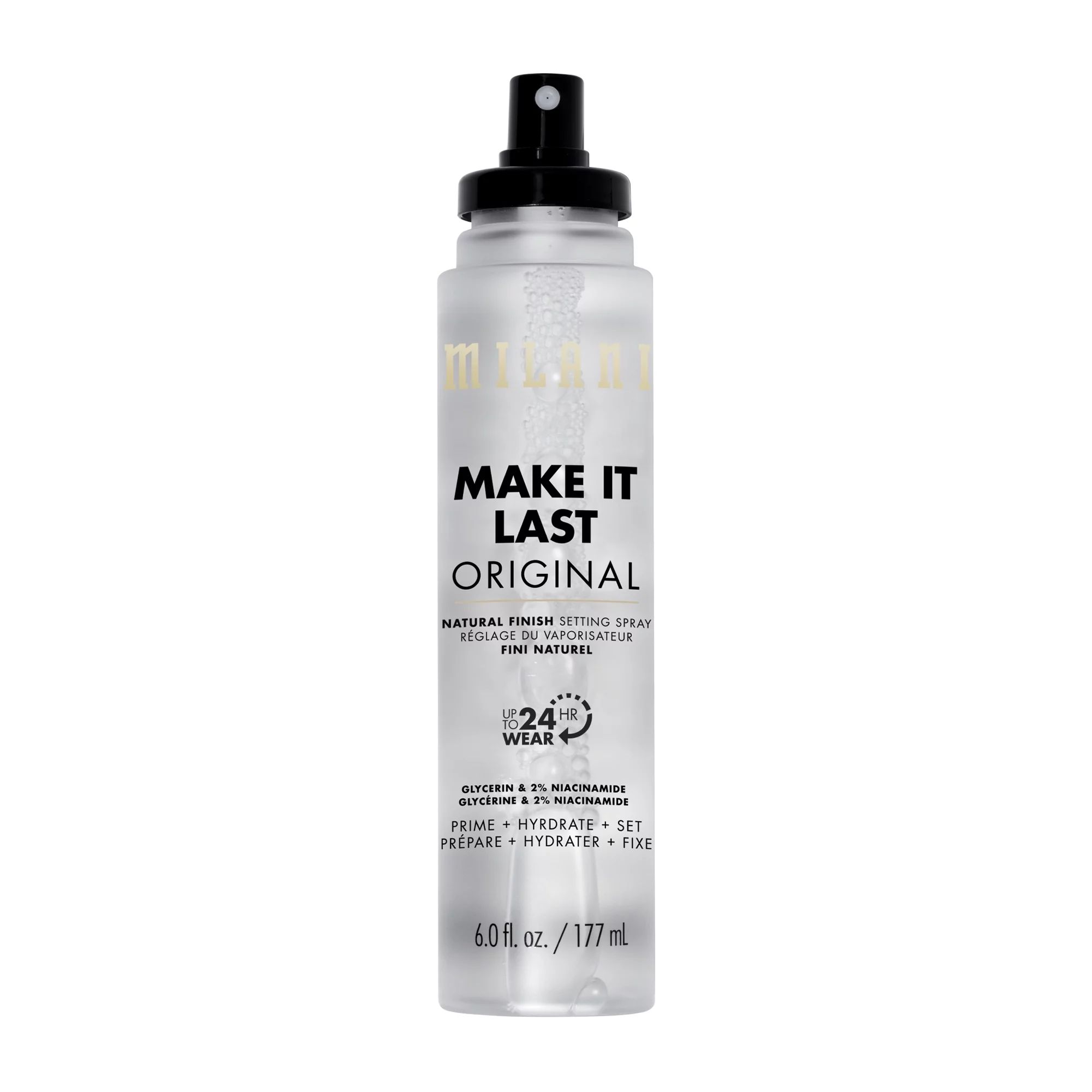 Milani Make It Last Jumbo XL Setting Spray, Prime + Hydrate + Set, Natural Finish, 6 fl oz | Walmart (US)