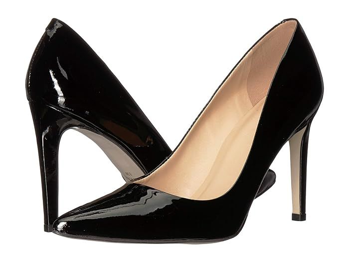 Massimo Matteo Willamina Patent Pump (Black Patent) Women's Shoes | Zappos