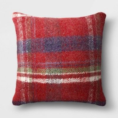 Holiday Oversized Faux Mohair Plaid Throw Pillow - Threshold™ | Target