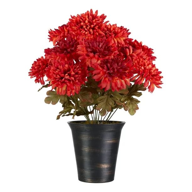 Way to Celebrate 16" Height Potted Floral Arrangement Table Top Decoration - Walmart.com | Walmart (US)