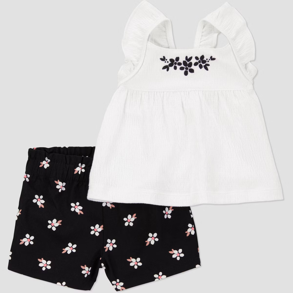 Carter's Just One You® Baby Girls' Geo Top & Bottom Set - Black | Target