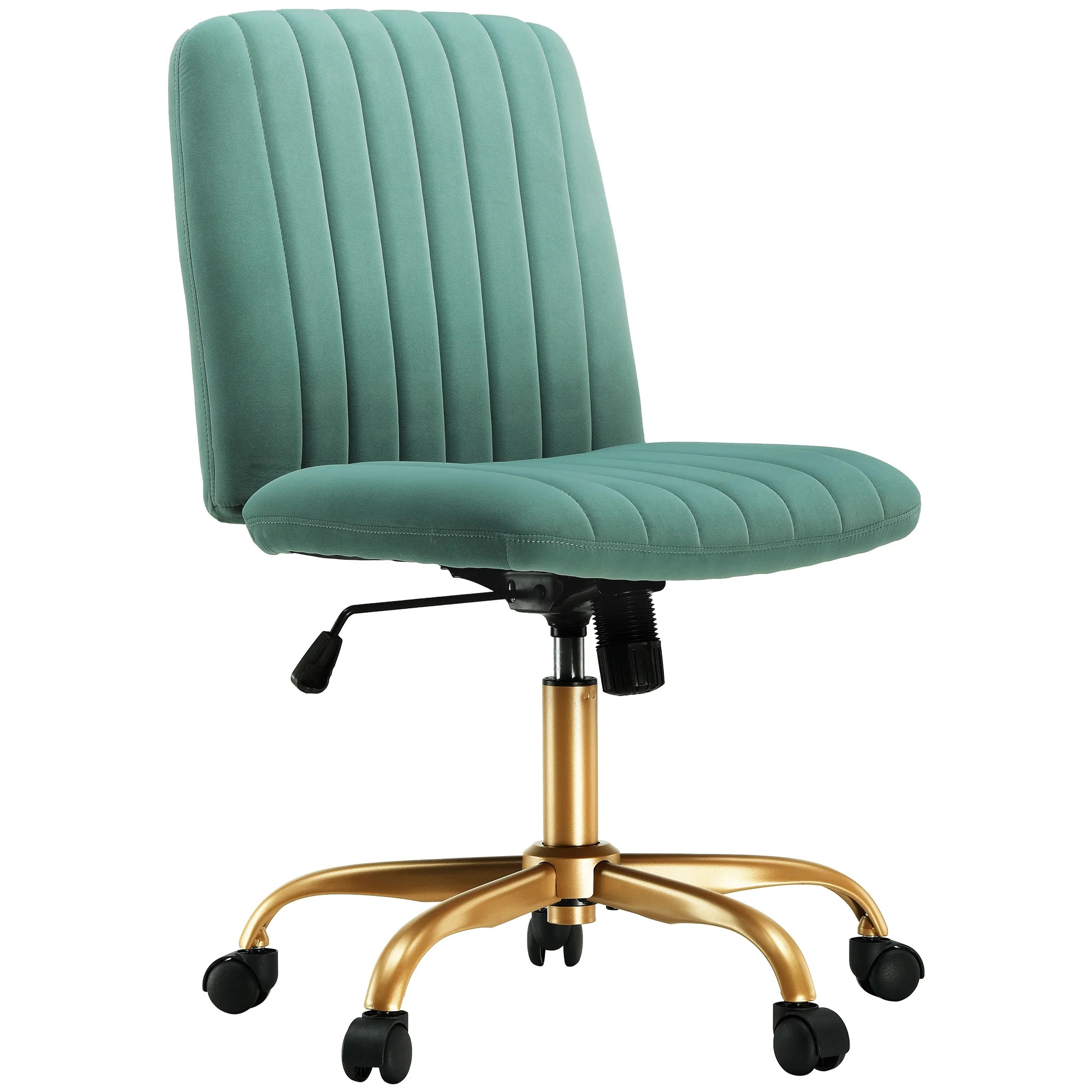 Mainstays Extra Plush Velvet Channel Upholstered Office Chair, Green Sage | Walmart (US)