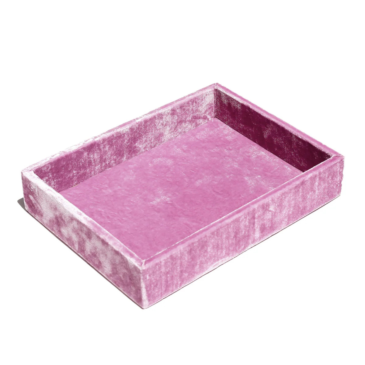 Stackable Silk Velvet Jewelry Tray in Berry | The Well Appointed House, LLC