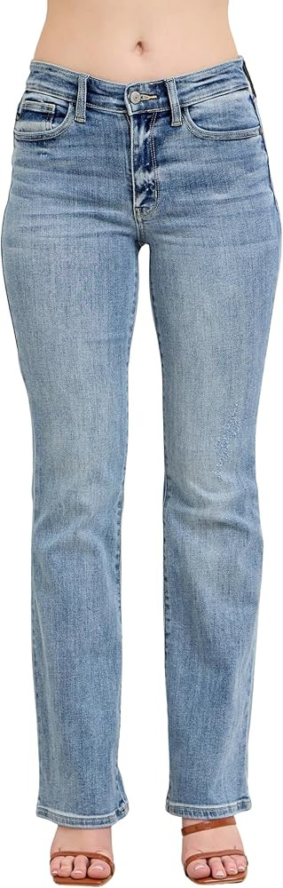 Judy Blue Women's Mid Rise Bootcut Jeans 82337 | Amazon (US)