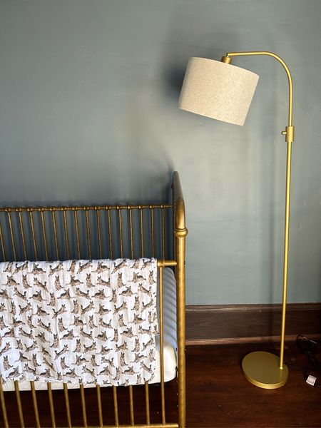 Dimmable and adjustable lamp from amazon for the nursery, only $39!
Also linked vintage gold convertible crib 
Baby boy nursery 

#LTKbaby