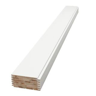 Ejoy 0.6 in. x 7.25 in. x 7 ft. White Rustic Shiplap Weathered Barn Wood Boards (Set of 6-Pack) S... | The Home Depot