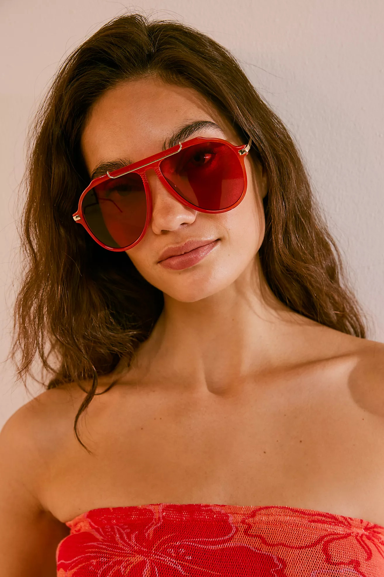Ventura Oversized Aviator Sunglasses | Free People (Global - UK&FR Excluded)
