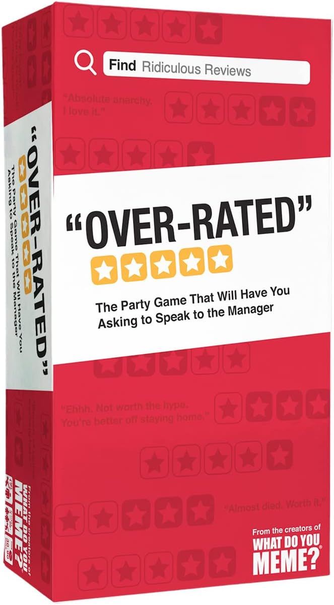 WHAT DO YOU MEME? Over-Rated - The Game of Ridiculous Reviews - Adult Party Games for Social Gath... | Amazon (US)