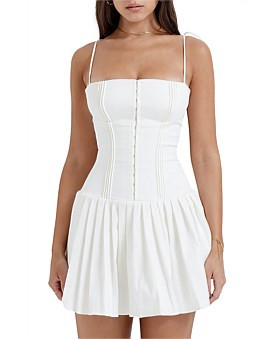 David Jones House of CB Marcy Dress in White, Size Large | David Jones (Australia & New Zealand)