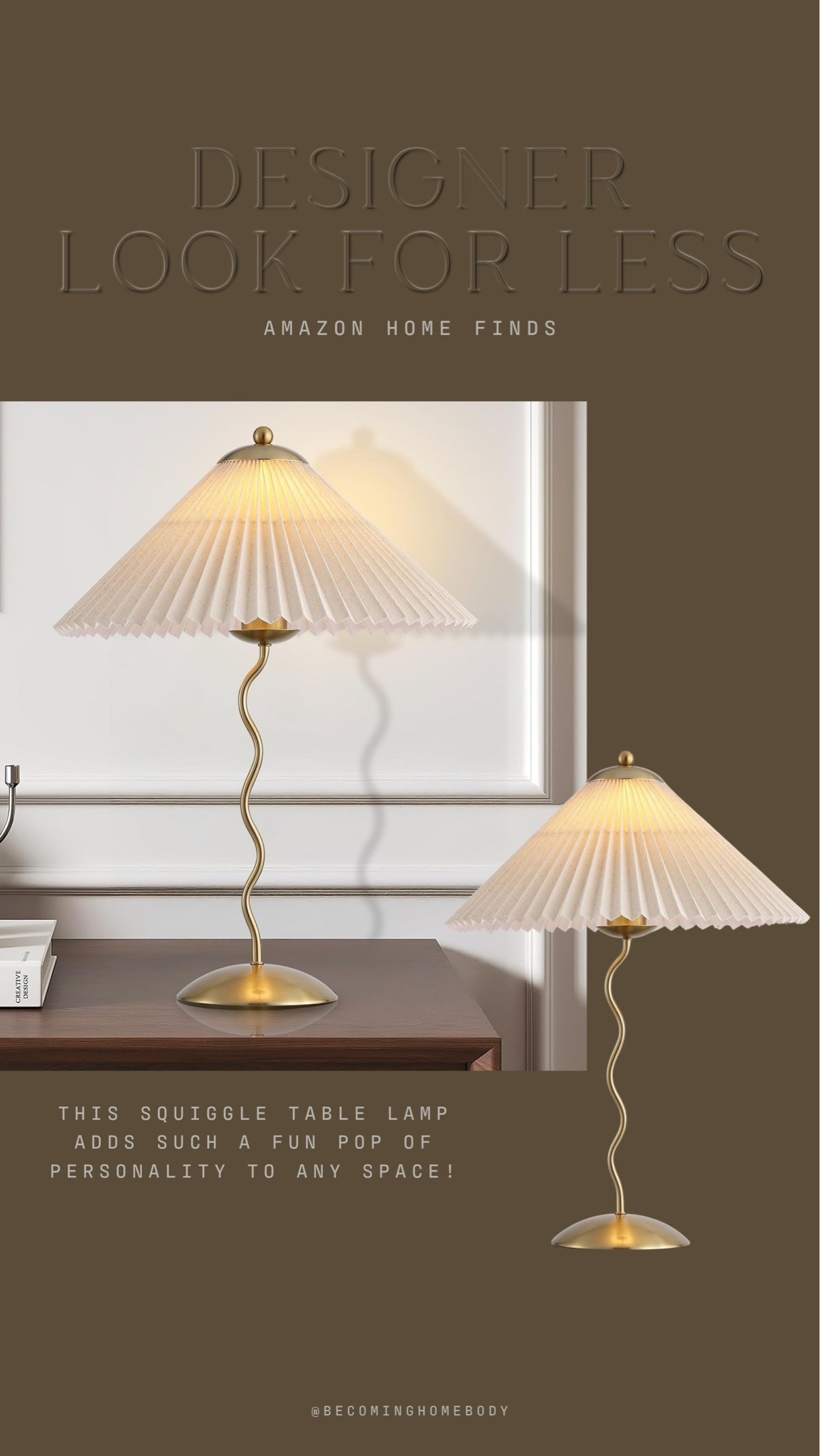 The prettiest Amazon lamp 🤍 I love the squiggle lamp stand — it’s such a fun pop of personality!

#LTKHome
