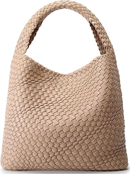 Amazon.com: Fashion Woven Purse for Women Top-handle Shoulder Bag Soft Summer Hobo Tote Bag : Clo... | Amazon (US)