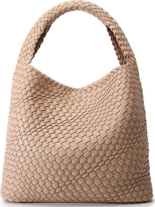Amazon.com: Fashion Woven Purse for Women Top-handle Shoulder Bag Soft Summer Hobo Tote Bag : Clo... | Amazon (US)