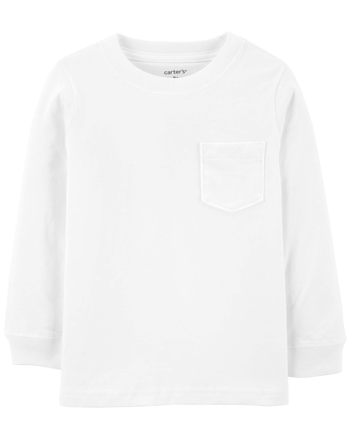 White Baby Pocket Jersey Tee | carters.com | Carter's