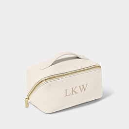 Medium Makeup and Wash Bag in Off White | Katie Loxton Ltd. (UK)