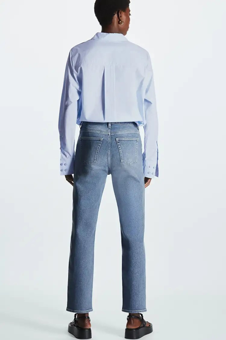 STRAIGHT-LEG ANKLE-LENGTH JEANS - BLUE - COS | COS (EU)