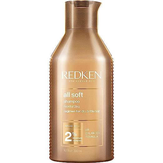 Redken All Soft Shampoo | For Dry/Brittle Hair | Provides Intense Softness and Shine | With Argan... | Amazon (US)