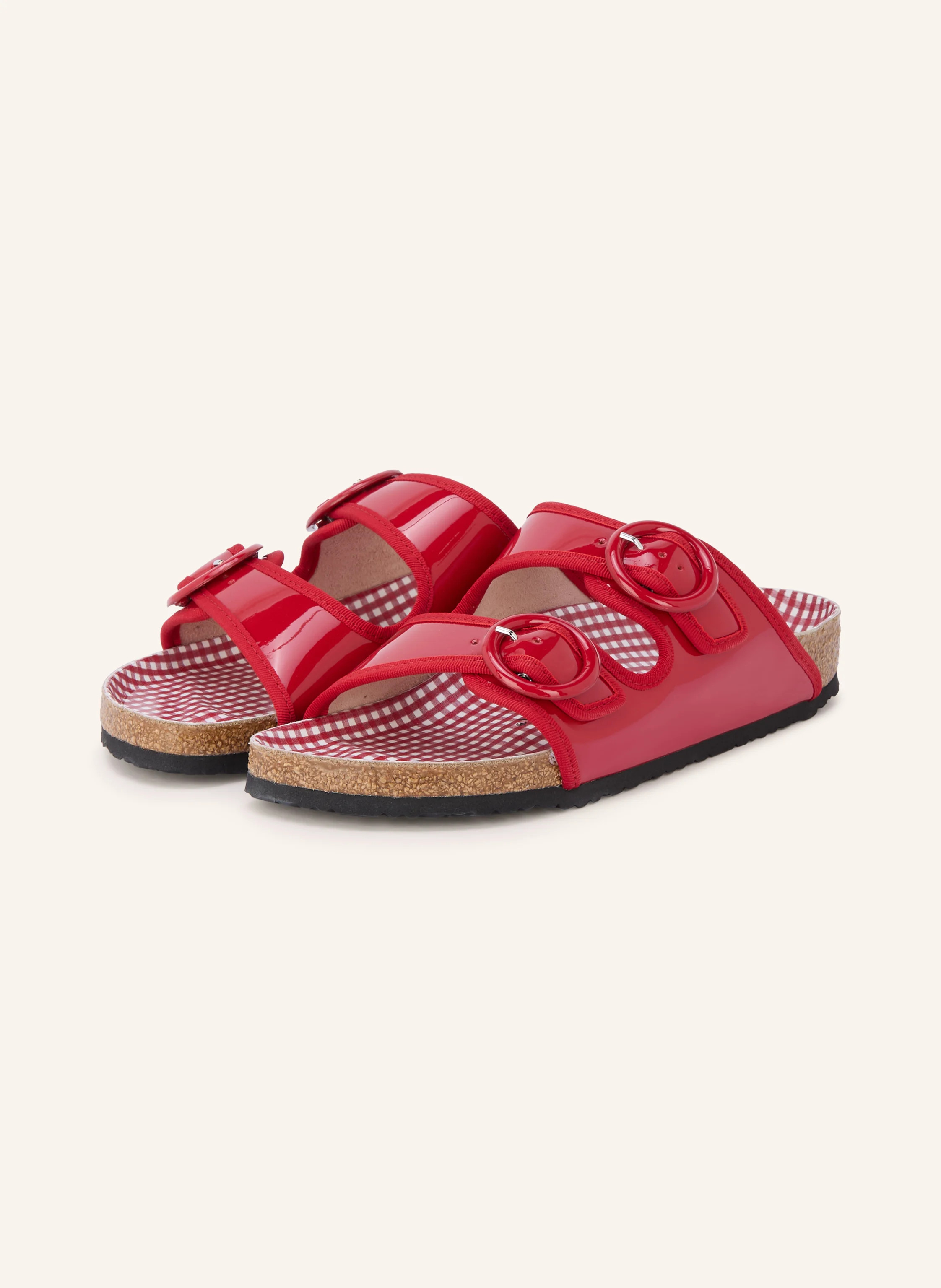 1774 BIRKENSTOCK Pantoletten REPETTO ARIZONA ROUND BUCKLE in rot | Breuninger (DACH)