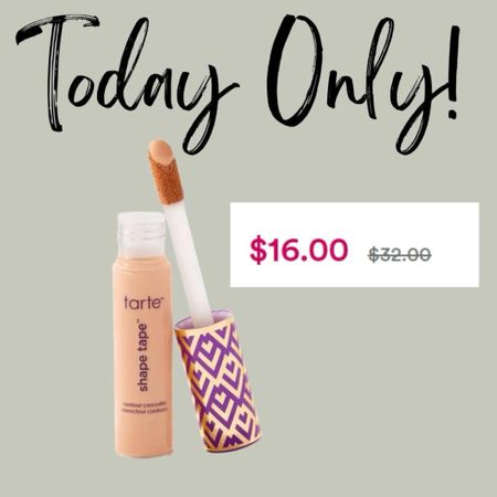 Tarte shape tape is 50% off today only. Log in for free shipping. 

#LTKsalealert #LTKfindsunder50 #LTKbeauty