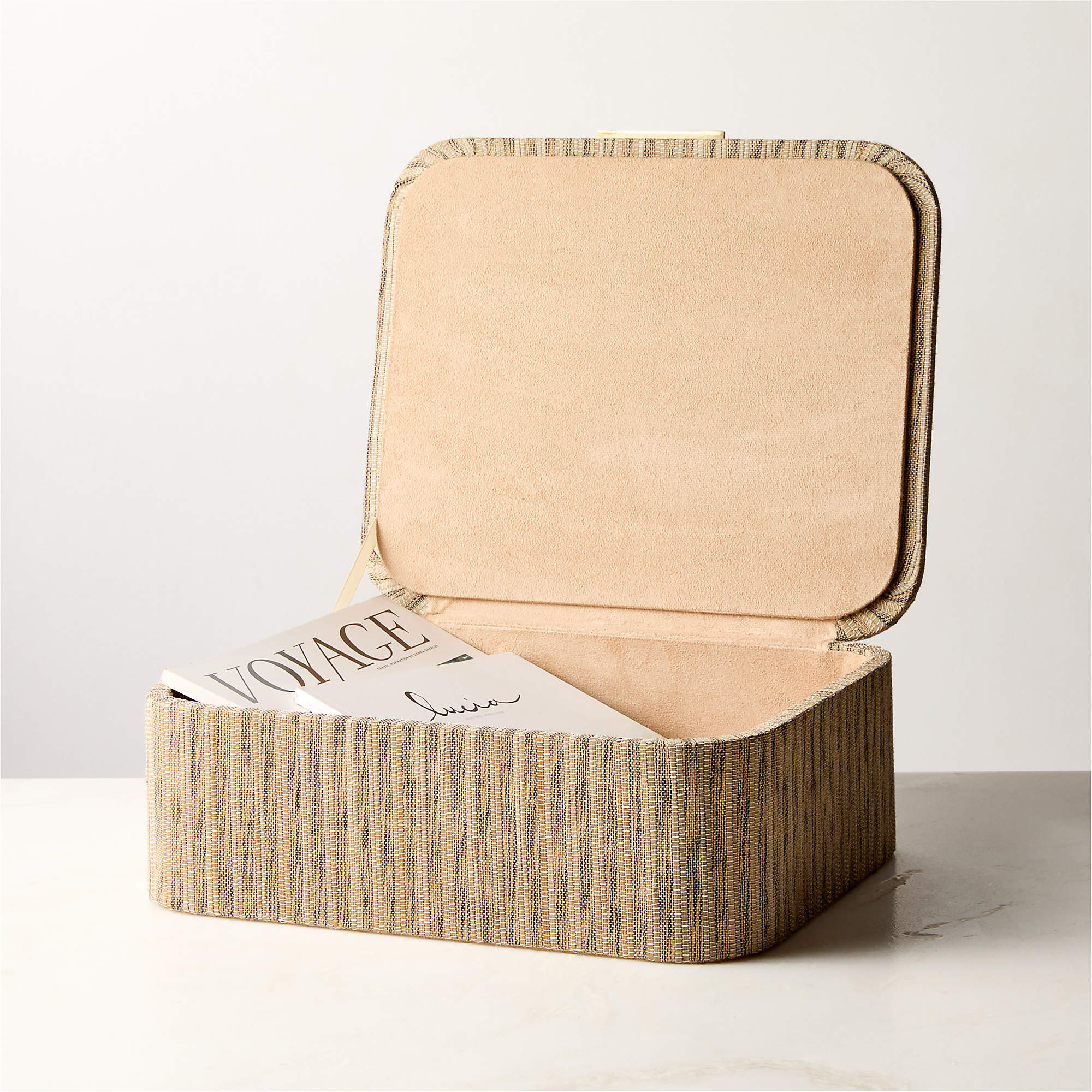 Axton Natural Storage Boxes Set of 3 + Reviews | CB2 | CB2