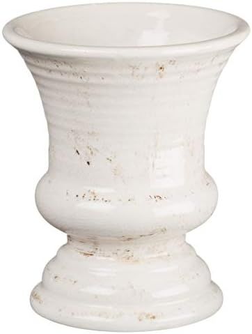 Sullivans Mini Ceramic Vase, Distressed White Rustic Home Decor, 5 x 6 Inches (CM2339) | Amazon (US)