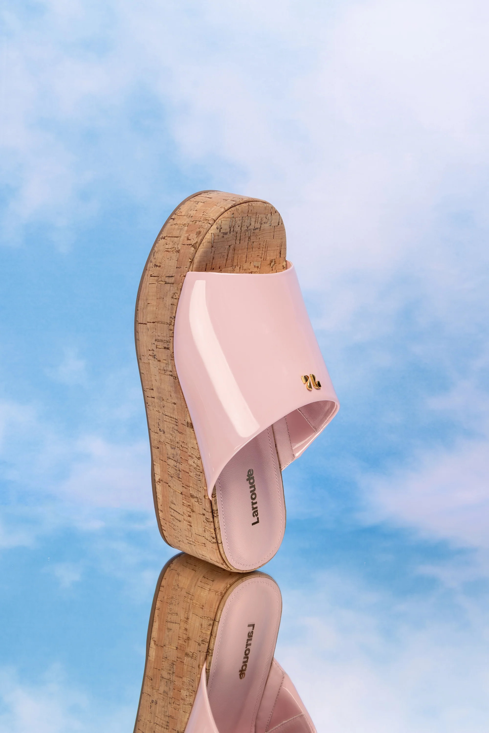 Charli Mule In Tulip Leather | Larroude