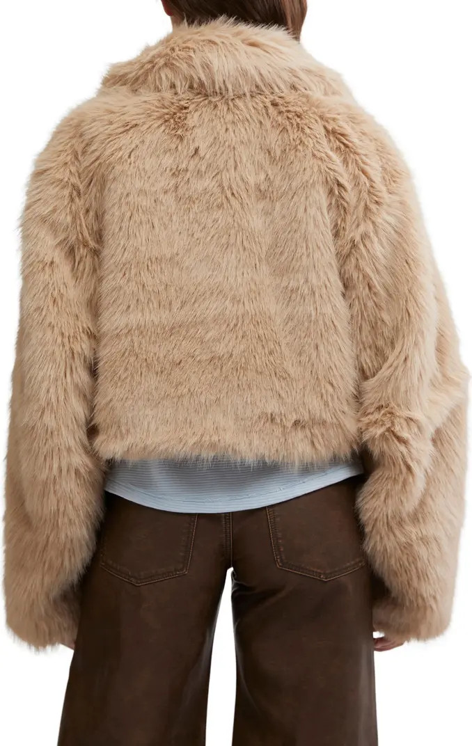 Paris Cropped Faux Fur Jacket | Nordstrom