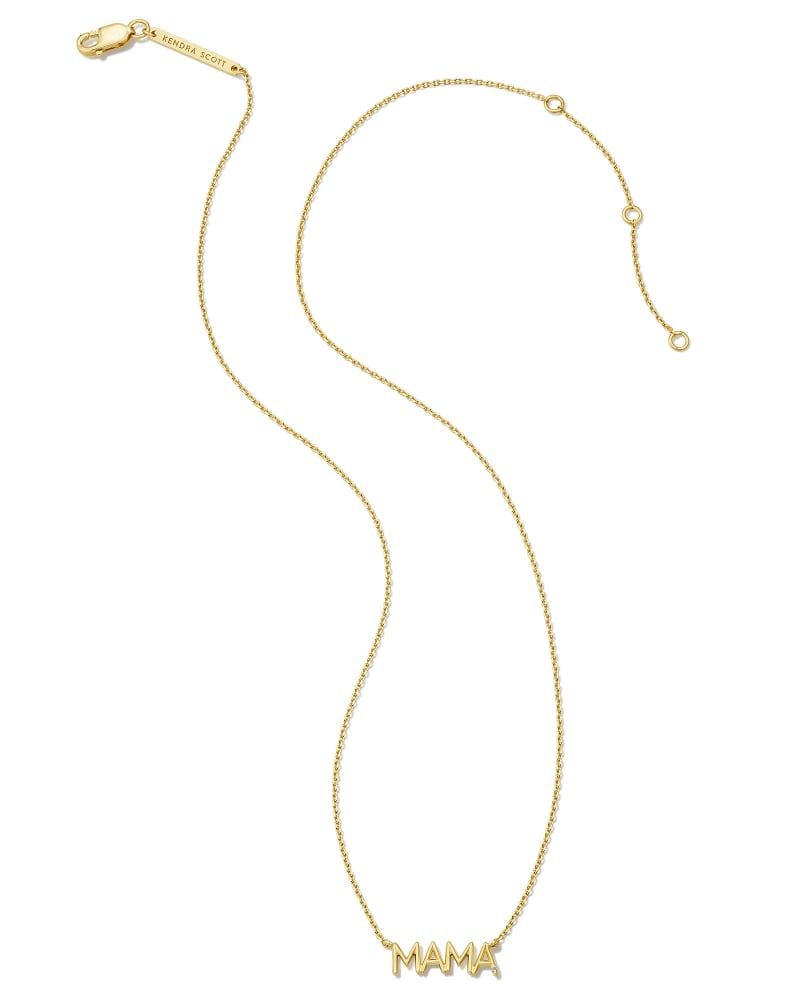 Mama 18k Gold Vermeil Sparkle Pendant Necklace in White Topaz | Kendra Scott | Kendra Scott