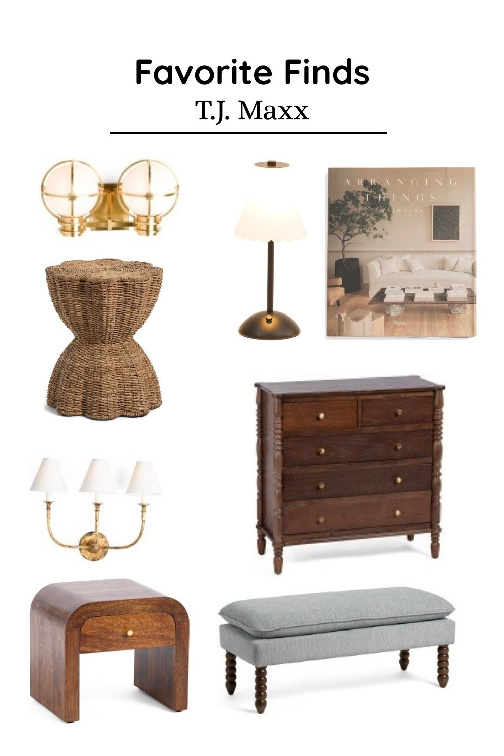 ✨ Modern Traditional Finds from T.J. Maxx ✨
Obsessed with these elevated home pieces — think Studio McGee meets Amber Interiors, but at T.J. Maxx prices! From woven textures to timeless brass lighting, these picks are perfect for layering warmth and character into any space. Tap to shop before they sell out! 🛋️ #TJMaxxFinds #HomeDecor #NeutralHome #StudioMcGeeStyle #AmberInteriorsVibes #LTKhome

#LTKHome