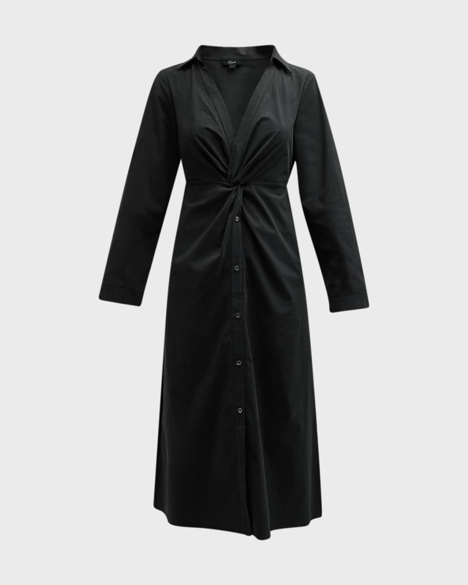 Irie Twist-Front Midi Shirtdress | Neiman Marcus
